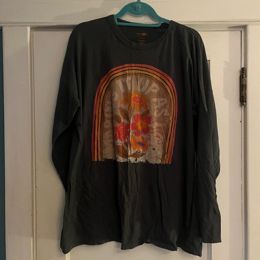 Natural Life Black Long Sleeve Shirt